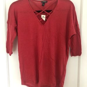 NWT Express Top in red
